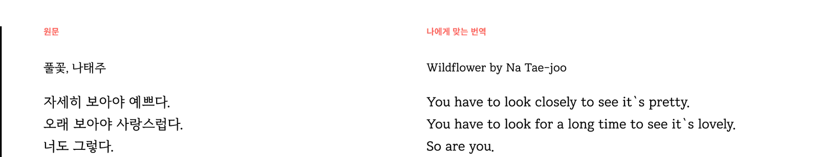 나태주 풀꽃