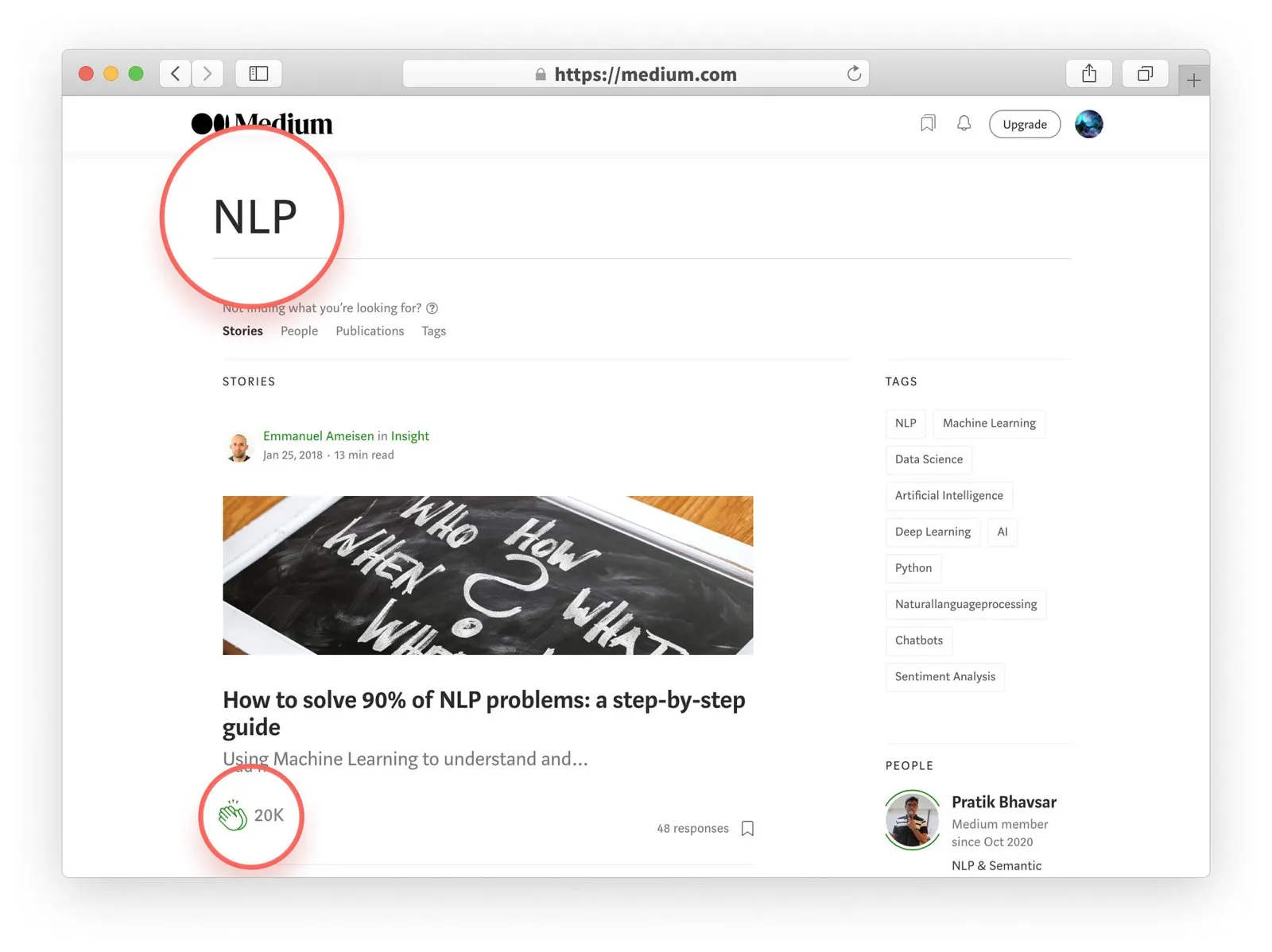 미디엄 : NLP 검색